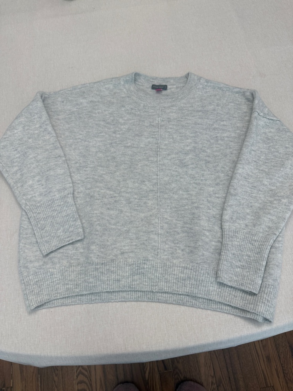 Vince Camuto Light Heather Gray Women's Crewneck Sweater